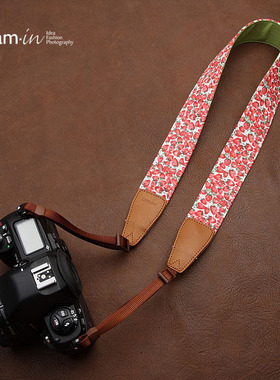 cam-in 牛仔通用舒适复古时尚单反数码相机背带微单摄影肩带CS045