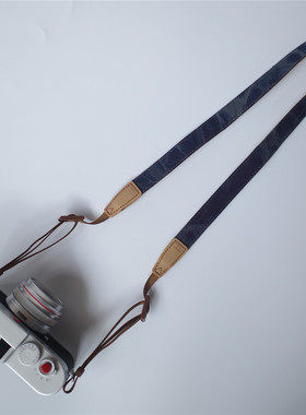 cam-in 相机背带复古文艺数码单反肩带可调挂带斜跨挂脖牛仔挂绳