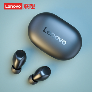 Lenovo/联想 TC02无线蓝牙耳机重低音双耳运动跑步迷你隐形入耳式