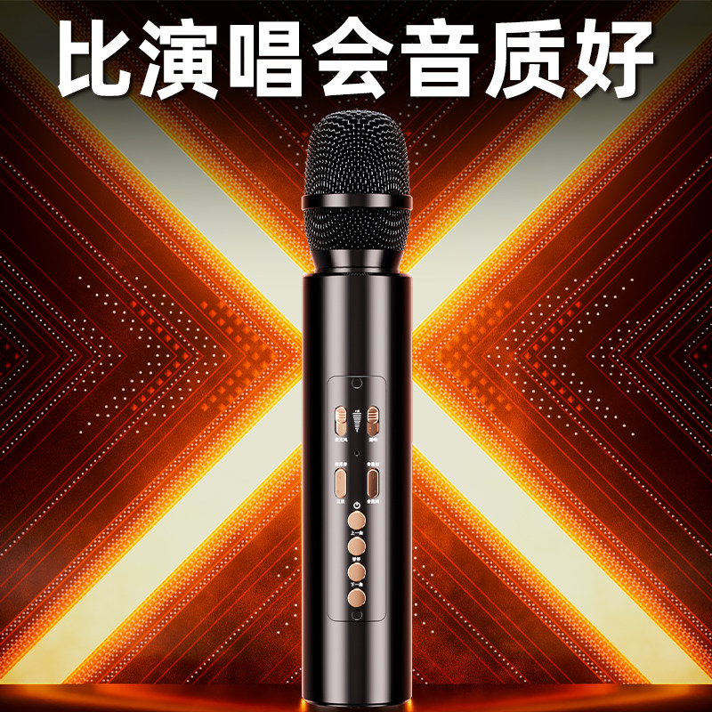 听声者 K5无线蓝牙话筒音响一体K歌麦克风家用手机唱歌声卡直播用