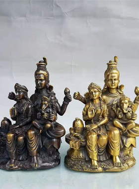 黄铜财富女神摆件店铺办公桌客厅家居工艺装饰品礼品