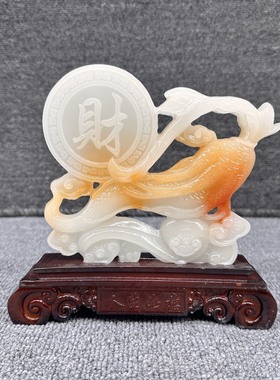 树脂人生如意有福摆件 福满人生家居客厅装饰摆件装饰如意