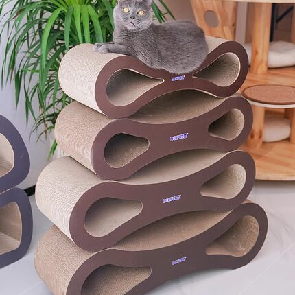 得酷大号猫抓板耐磨猫窝双层猫沙发加厚猫咪磨爪板耐用猫玩具用品