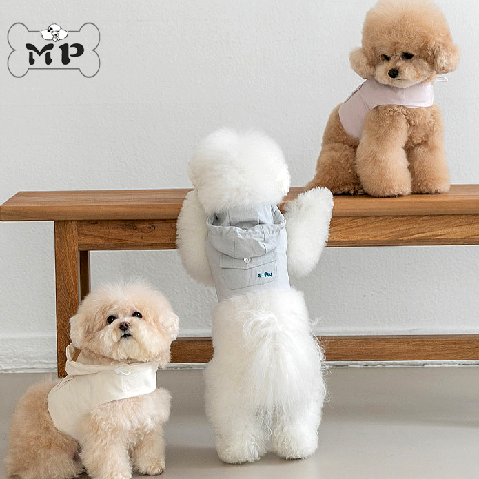 字母刺绣标生活防水连帽夹克胸背