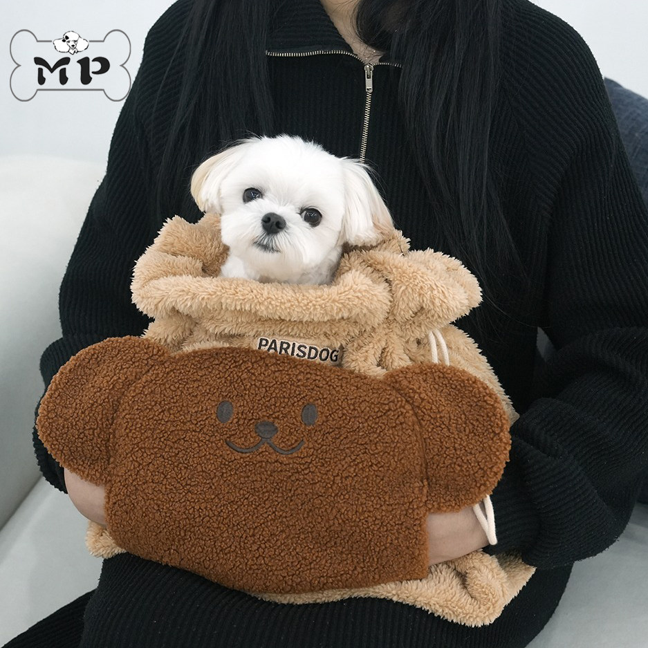 韩代秋冬保暖推车毛绒熊内袋睡袋