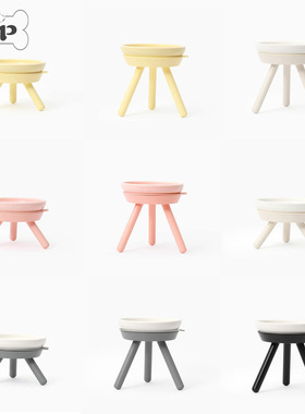 部分现货~韩国正品Inherent新款宠物猫狗马卡龙奥利奥餐桌陶瓷碗