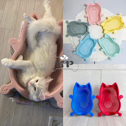 韩代宠物pp材质透气菜篮子猫窝