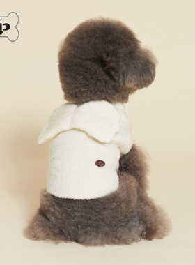 『Memory Pet』韩国meaningless宠物羊毛混纺天使翅膀白色针织衫