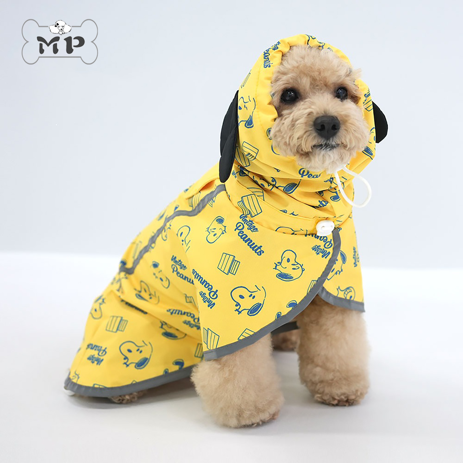 韩代宠物史努比连帽防水雨衣披风