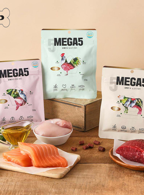 『Memory Pet』韩国代购MEGA5宠物猫狗鸡肉牛肉三文鱼鹿肉冻干50g