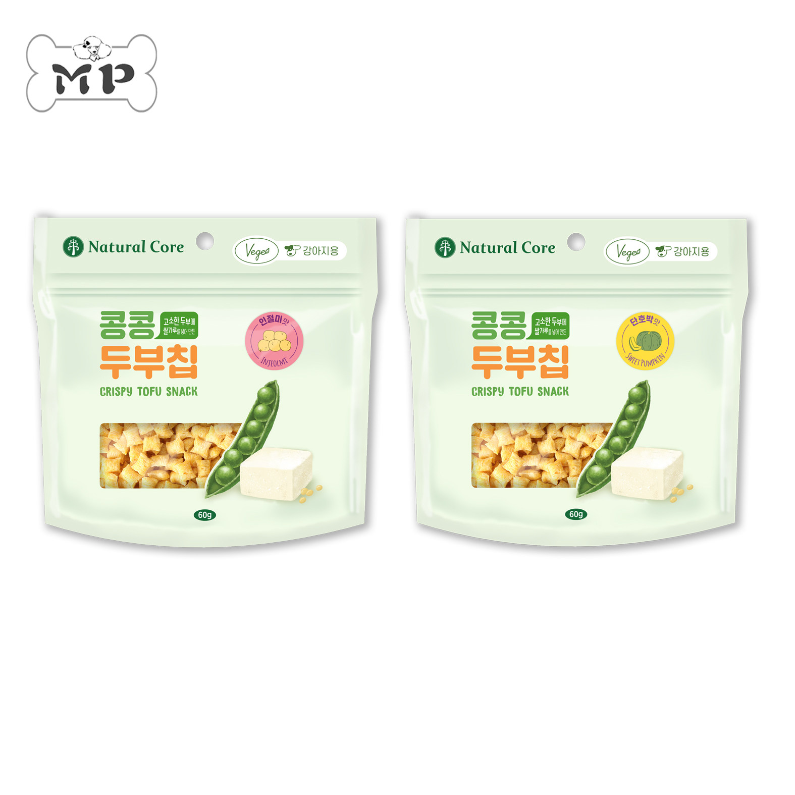 现货~韩国Natural Core宠物米糕南瓜乳酸菌豆腐脆片60g