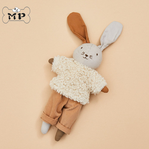 韩代LD灯芯绒裤兔子抱枕玩偶娃娃