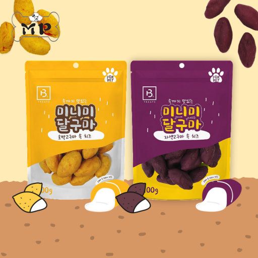 韩国宠物紫薯奶酪芝士夹心馅零食