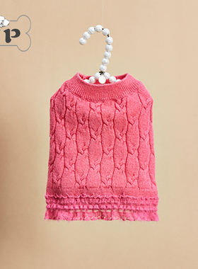 『Memory Pet』韩国louisdog宠物秋冬柔软羊绒无袖绞花针织衫背心