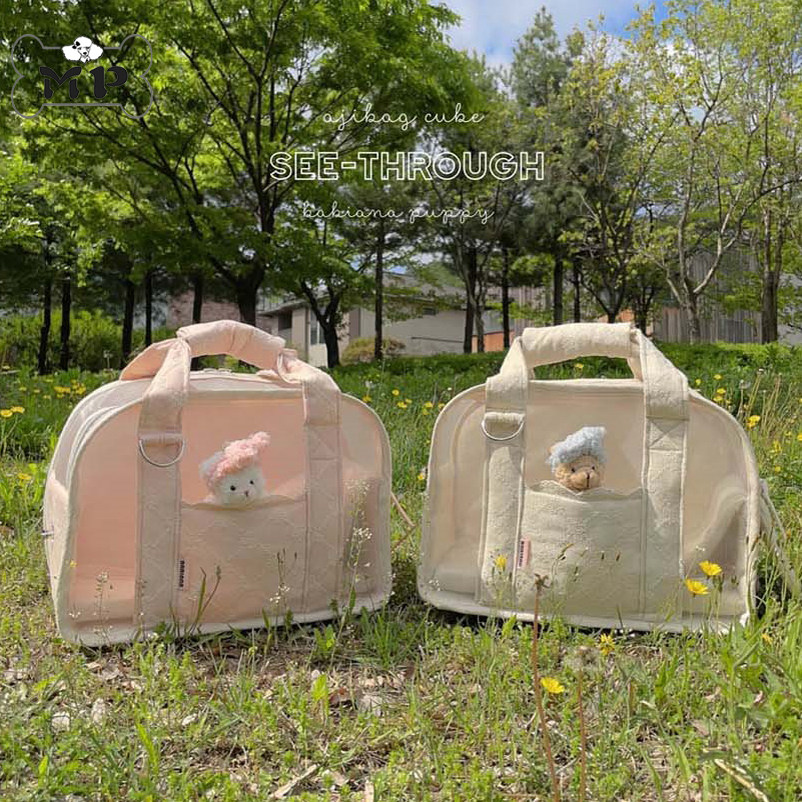 韩代宠物扩展透视小熊单肩手提包
