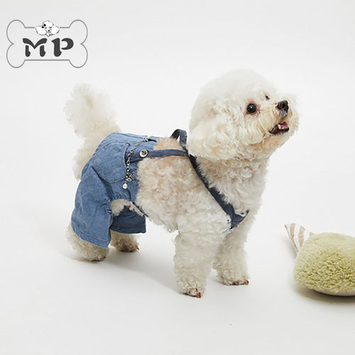 韩代正品louisdog宠物牛仔背带裤