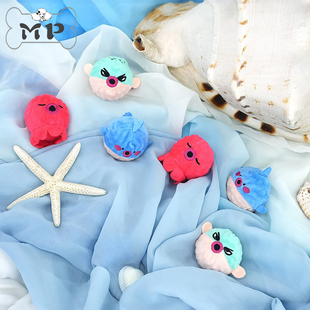 韩国parisdog宠物狗狗可爱章鱼河豚发声球状玩具 Pet Memory