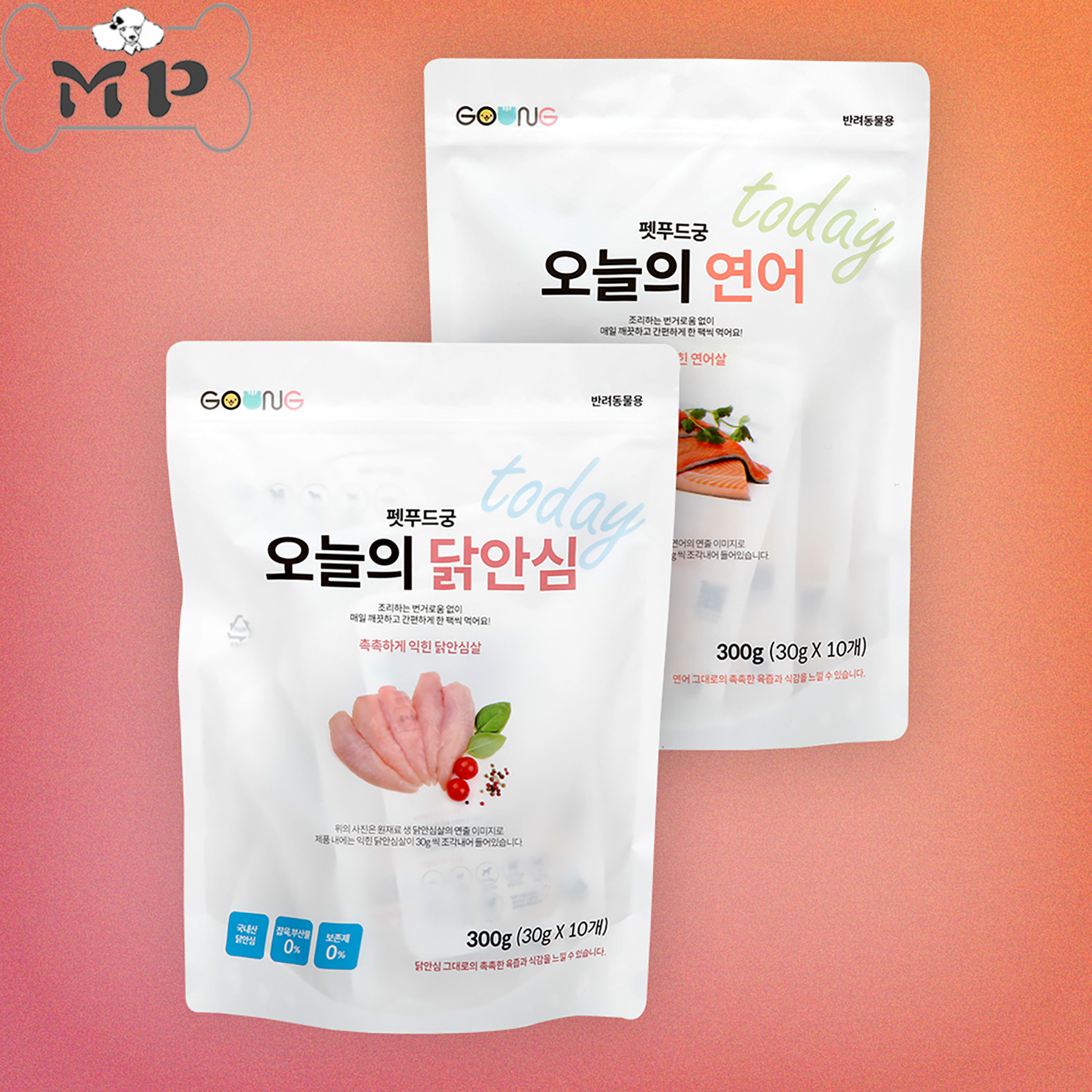 韩代宠物纯瘦肉三文鱼鸡肉湿零食