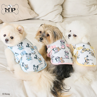 『Memory Pet』韩国bennys宠物冬季米奇米妮可牵引加绒棉服背心