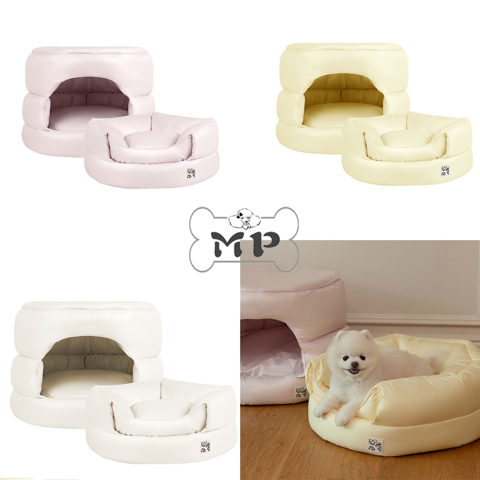 韩代宠物四季柔软舒适半封闭狗窝