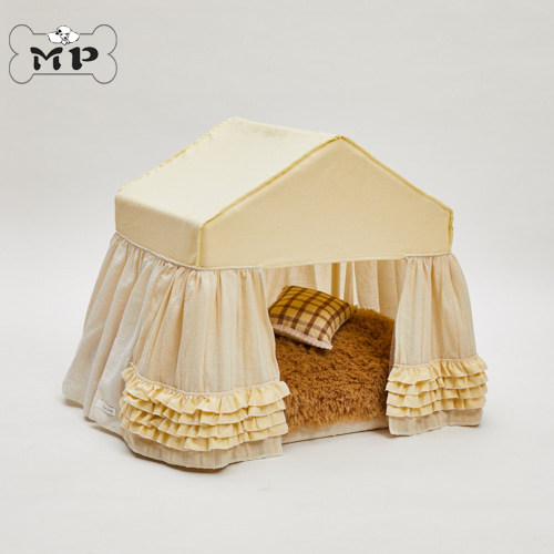 韩代LD荷叶边窗帘猫狗窝帐篷房子