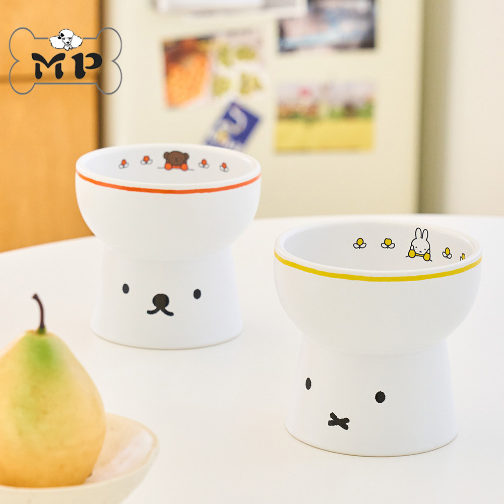 韩代宠物兔子小熊花朵陶瓷碗餐具