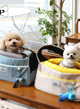 『Memory Pet』韩国代购parisdog宠物双面内垫透气露头单肩斜挎包