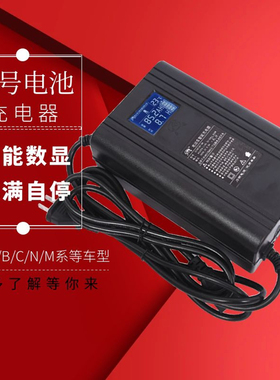 适用九号A35/40B80Q90新老国标N80CFmixM95CF30c数显充电器快充