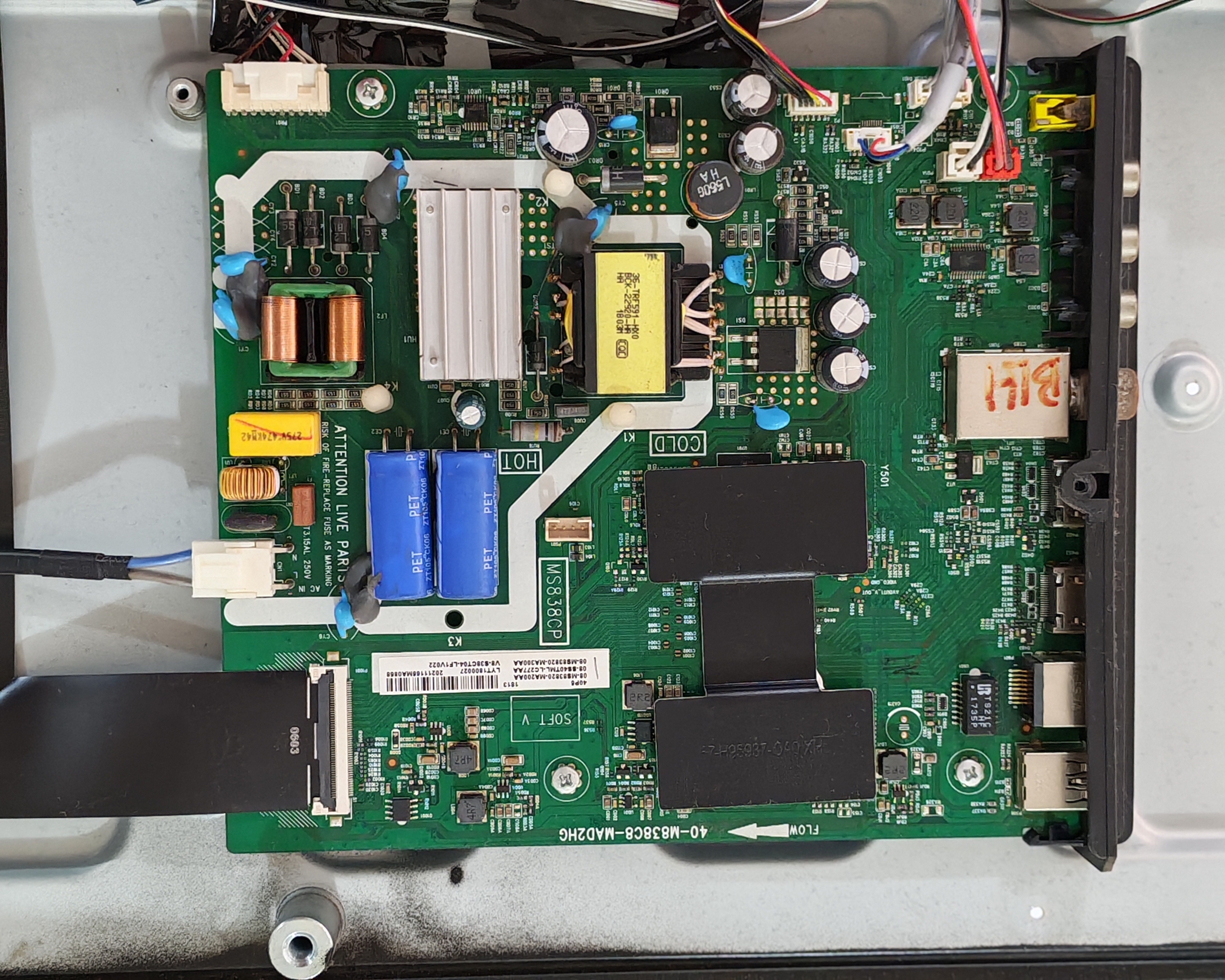 TCL 40P6 40-M838C8-MAD2HG 主板配屏 LVU400NEBLSJ9W00 400FN02