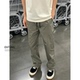 爆款 2025新款 秋季 Entong美式 潮流长裤 子男士 直筒休闲裤 基础斜切裤