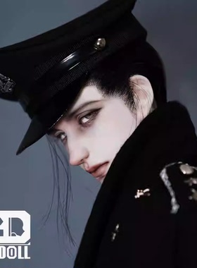 2ddoll x 黑见明2D正版BJD娃娃SD男体75叔裸娃Kain 开嘴/闭嘴单头