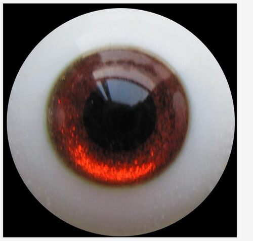 BJD/SD人偶娃娃眼珠星沙玻璃娃用眼球 A品红沙眼 各规格可选-EJ28