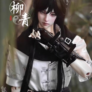 BJD娃娃衣服SD男娃古装68/72大叔古风剑客装TD柳青官服古装假发鞋
