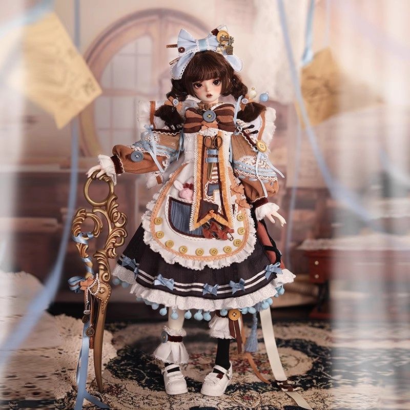 1/4BJD女娃娃裙子SD女体四分娃衣全套GEM针线挚梦4分可可衣服鞋子