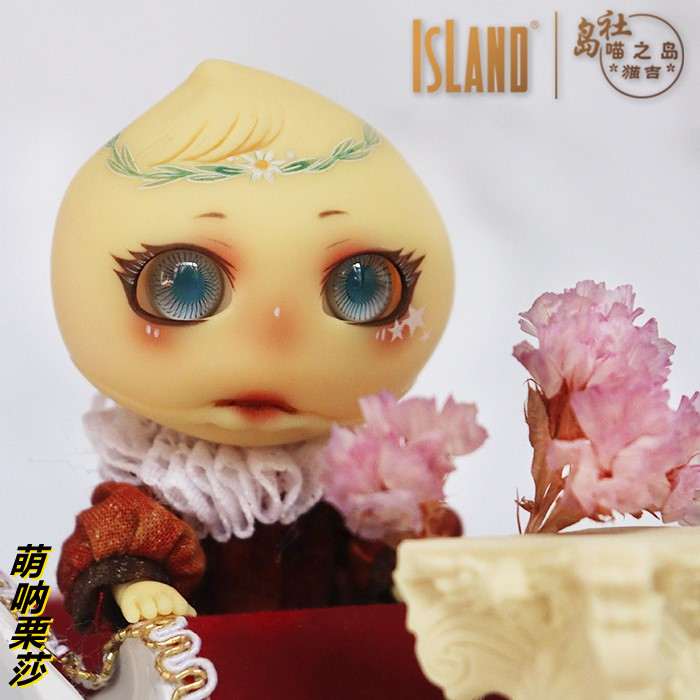 ID岛社喵之岛系列1/12BJD娃娃栗子2号头OB11体裸娃 萌呐栗莎 单头