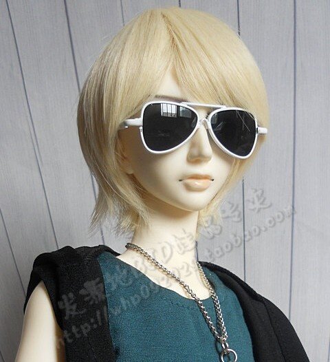 1/3 大叔 BJD/SD娃娃假发 三分男/女款反翘碎尾收脸型短发-GA15
