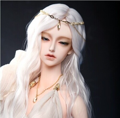 大叔3分4分BJD/SD娃娃微卷假发 中分王子卷长发 仿LUTS官毛-FA037