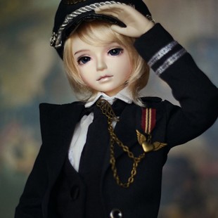 1/4 BJD/SD娃娃衣服 MK官配4分男款军装套 弗朗西斯官服 警察服