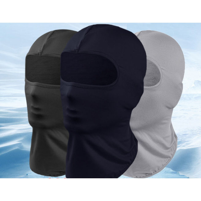 夏季冰丝头套四季通用头套蒙面全脸骑行面罩夏季面罩全脸