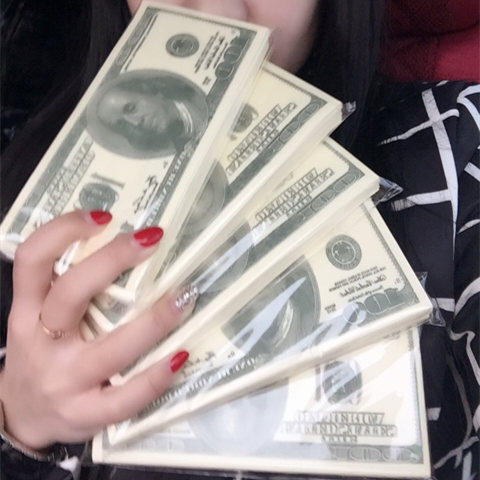 创意美元美金餐巾纸大尺寸1：1彩色印花钱币大纸巾牛蛙火锅烧烤用