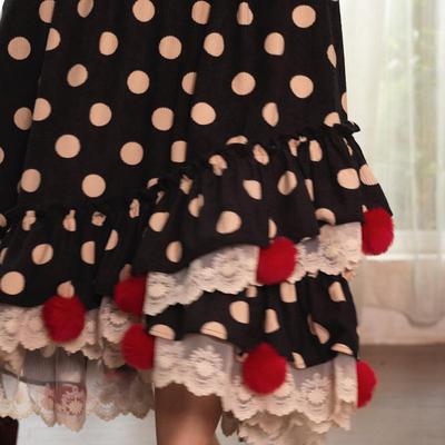 PINKWINK小星夜长裙不规则复古