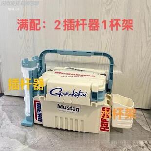 2025新款路亚钓箱迷你便携手提可坐人路亚饵箱送贴纸800度钓箱