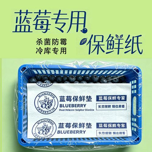 鲜峰蓝莓冷库杀菌保鲜纸