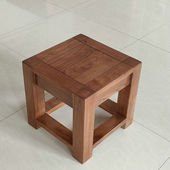 老榆木换鞋 凳方凳实木矮凳客厅茶凳沙发凳花架底座家用休闲小凳子
