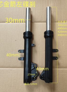 电动车前叉芯左碟刹前减震30芯减震器液压f60s金箭勇士外卖车狂飙