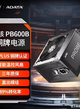 威刚XPG魔核600W铜牌非模组电源 另有750w850w1000w静音稳定耐用