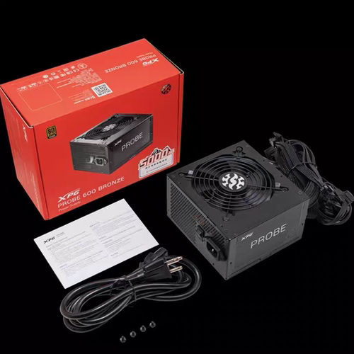 威刚电源600W XPG魔核铜牌非模组12V+大功率直出静音台式电源