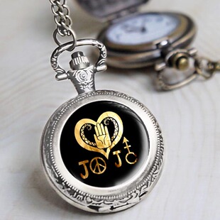 日系卡通动漫JOJO奇妙冒险周边怀表 游戏手游动漫项链表礼物表