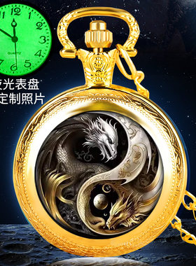 复古生肖十二星座怀表项链定制