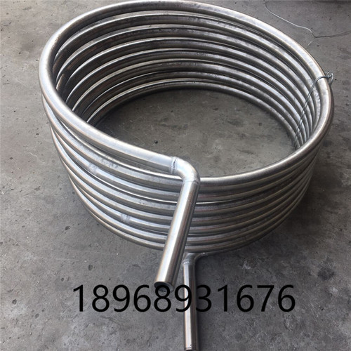 304不锈钢盘管 光亮盘管卡套管外接冷却管管热器蒸发器 加工定制